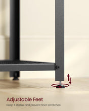 Load image into Gallery viewer, Vasagle 1.8M Large Television Stand With Shelves - Black with Wood Grain