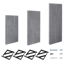 Load image into Gallery viewer, STORFEX Wooden Wall Mounted Floating Shelves - 4 Pack - Grey