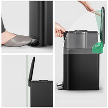 Load image into Gallery viewer, STORFEX Stainless Steel Rubbish Bin - Black (6L)