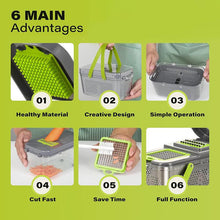 Load image into Gallery viewer, OZZYCOOK 22 in 1 Vegetable Cutter with Container