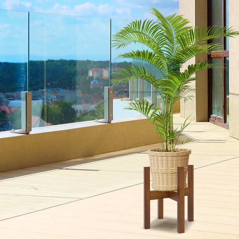 GREENYHAVEN 2-Pack Plant Stands - Brown