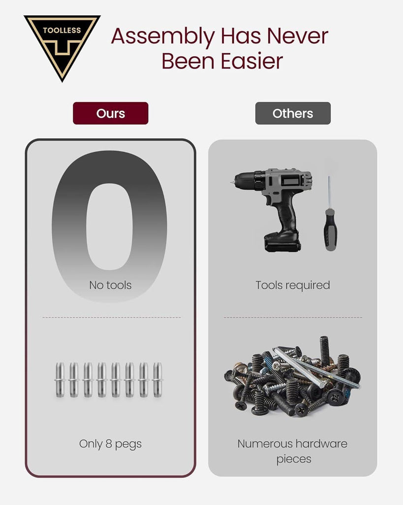 VASAGLE Superfast Toolless 1.40M TV Stand Cabinet - Ebony Black and Concrete Grey