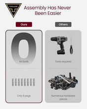 Load image into Gallery viewer, VASAGLE Superfast Toolless 1.40M TV Stand Cabinet - Ebony Black and Concrete Grey