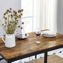 Load image into Gallery viewer, Vasagle : Dining Table with 2 Benches - Rustic Brown