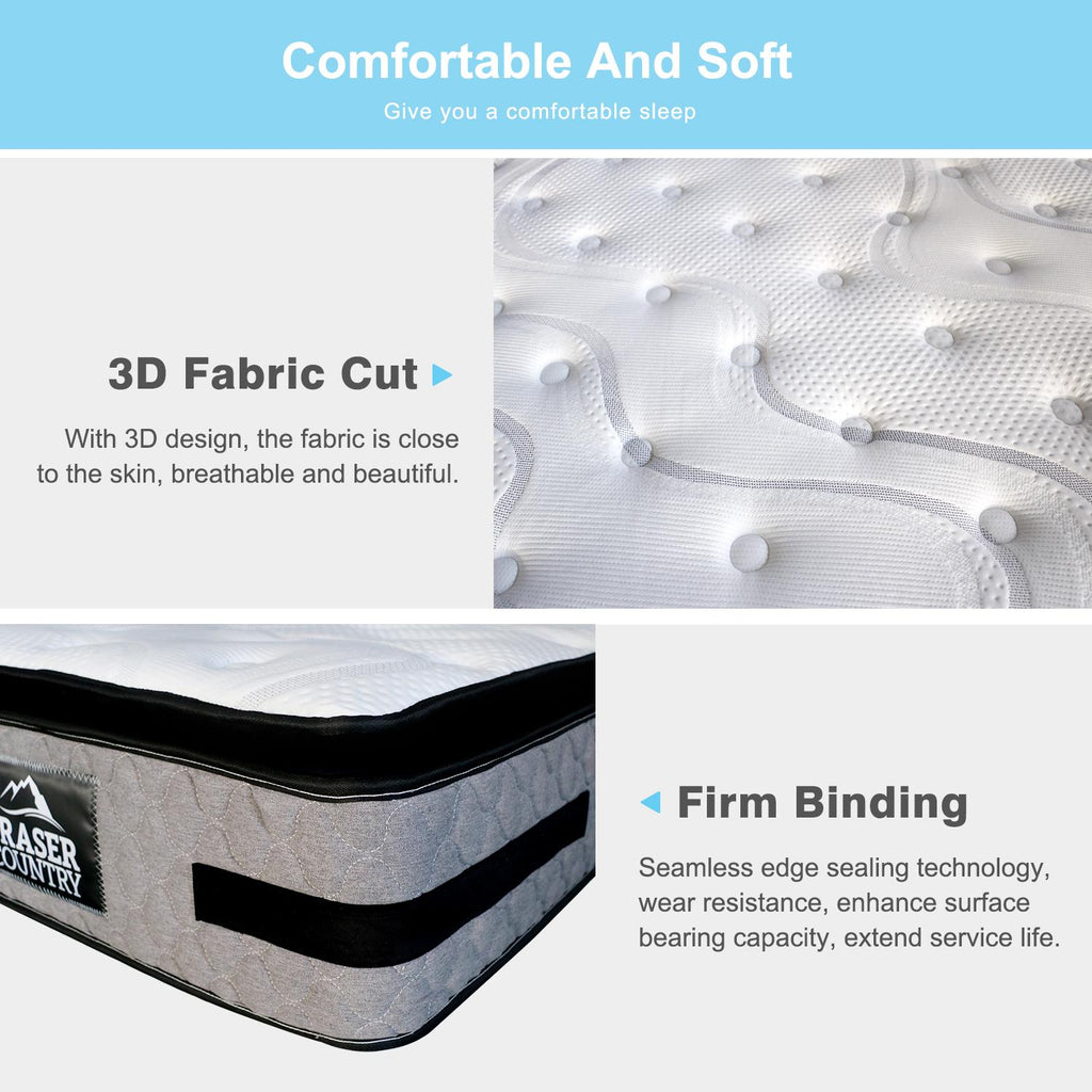 Fraser Country: Single - Superior 5 Zones Pocket Spring Mattress