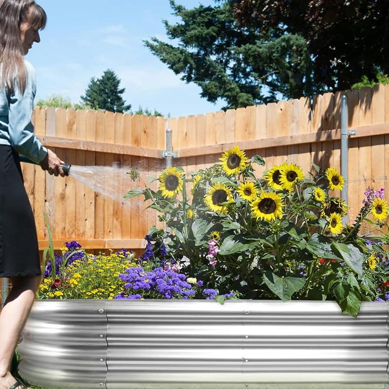 GREENHAVEN Raised Garden Galvanized Planter Boxes - XLarge