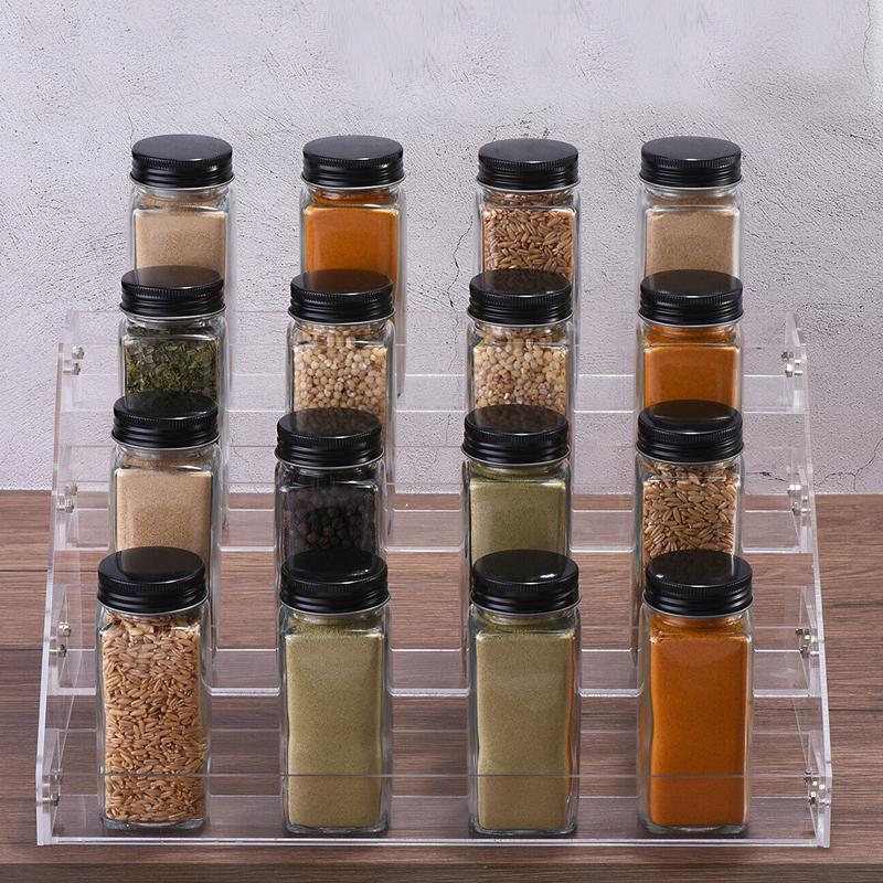 STORFEX 4 Tier Clear Display Risers Stand