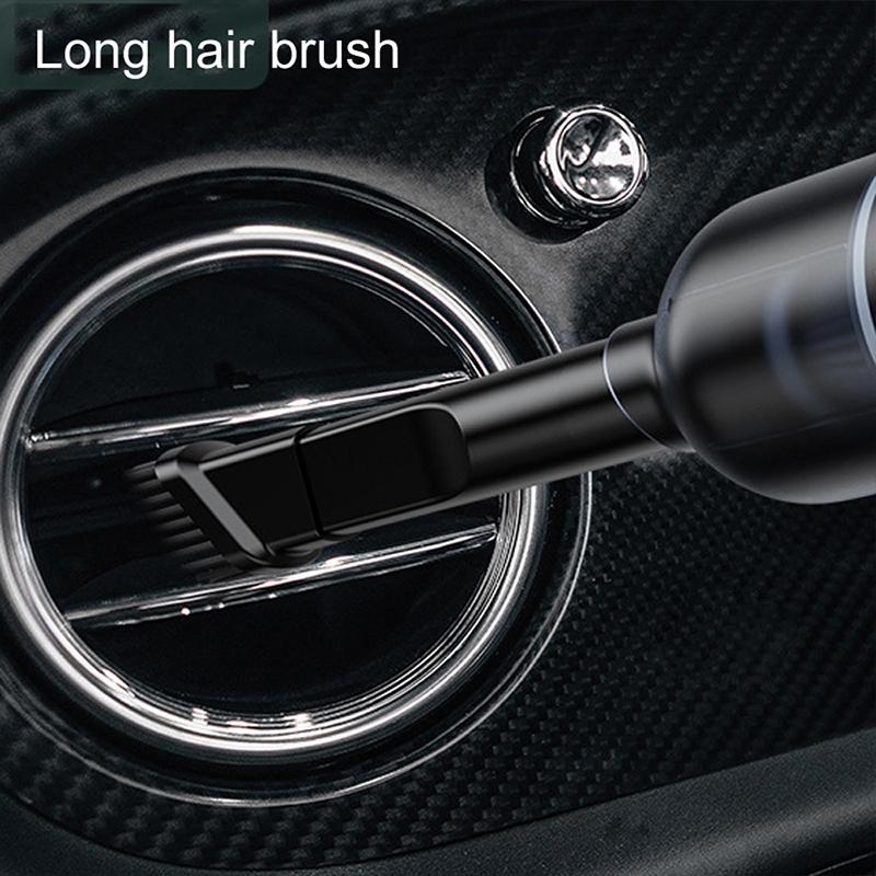 Wireless Handheld Car Vacuum Cleaner with 8000Pa Suction - Black