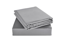 Load image into Gallery viewer, Ovela 100% Natural Bamboo Bed Sheet Set (Single, Silver)
