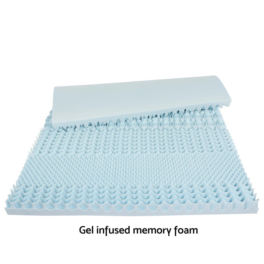 Fraser Country 7 Zone Gel Infused Memory Foam Mattress Topper - Double (10cm Thick)
