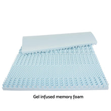 Load image into Gallery viewer, Fraser Country 7 Zone Gel Infused Memory Foam Mattress Topper - Double (10cm Thick)