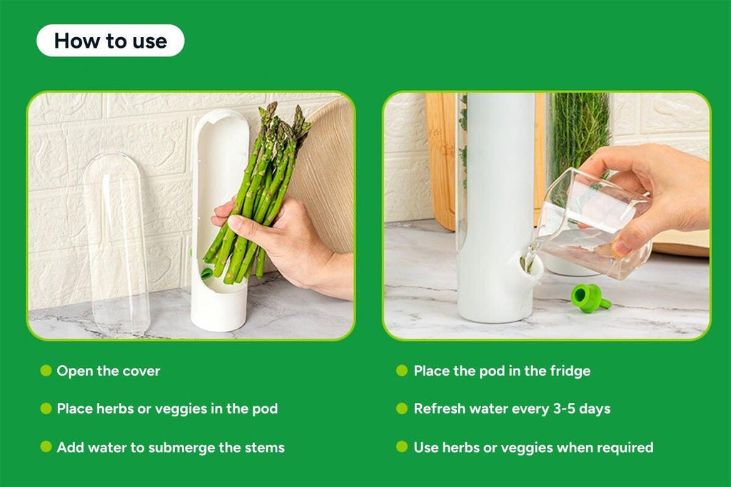 Herb Fridge Storage Pods (4 Pack) - Kogan