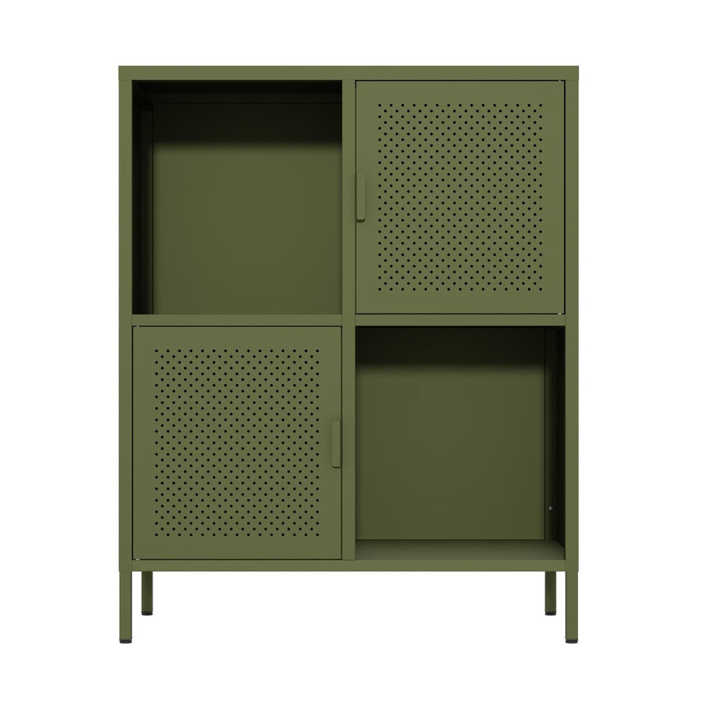 Fraser Country Milan Metal Cabinet - Olive Green