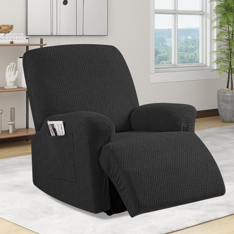 COMFEYA 1 Seater Recliner Cover for Lounge Chair - Black