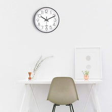 Load image into Gallery viewer, Battery Powered No-Tick Wall Clock - Black