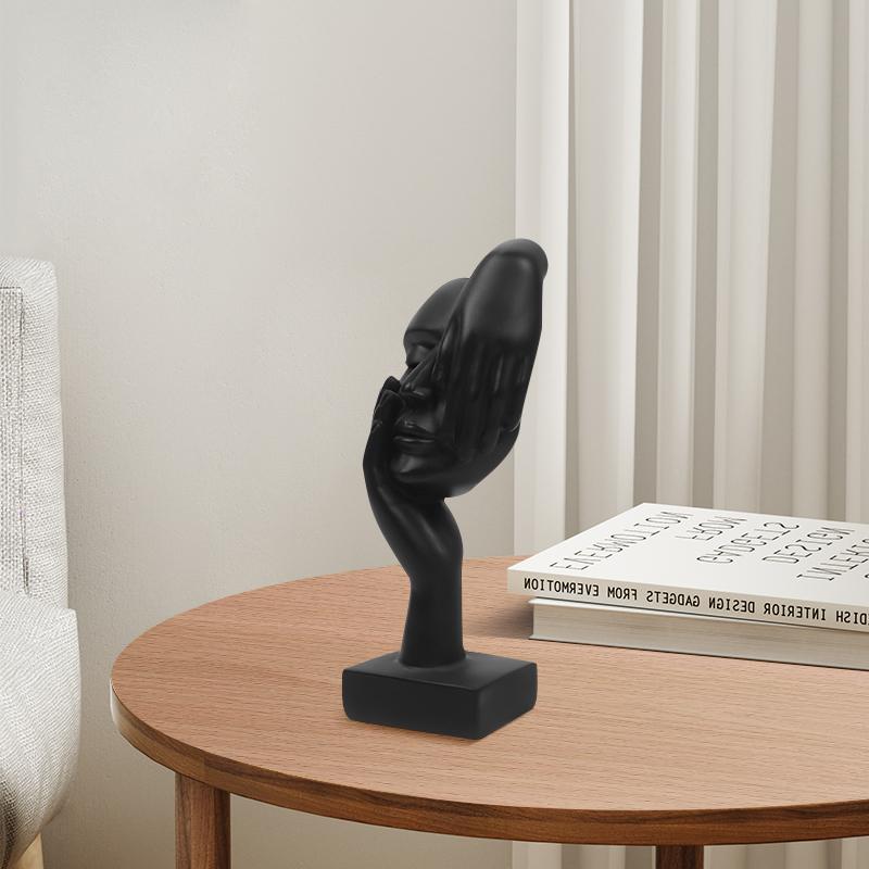 3 Pcs Thinking Resin Display - Black