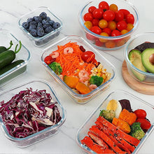 Load image into Gallery viewer, STORFEX 12 Piece Glass Storage Containers with Lids - Grey