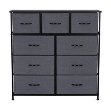 Load image into Gallery viewer, Ovela 9 Drawer Storage Chest - Dark Grey