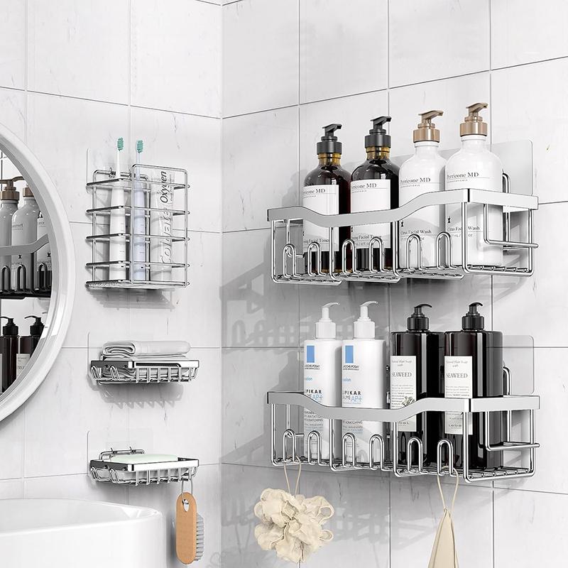 STORFEX 5 Pcs Bath Organizers Shelves