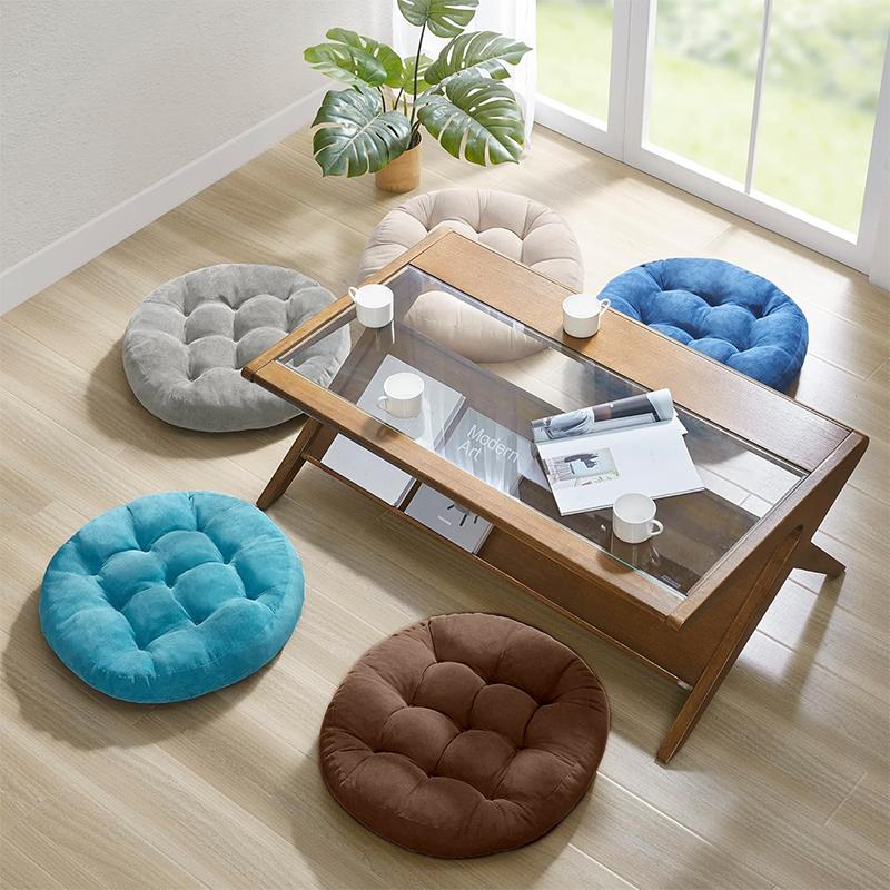 COMFEYA Meditation Floor Pillows Set of 2 - Khaki