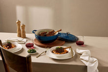 Load image into Gallery viewer, Maxwell &amp; Williams: Cast Iron Round Casserole Dish - Midnight Blue (28cm/6.2L)