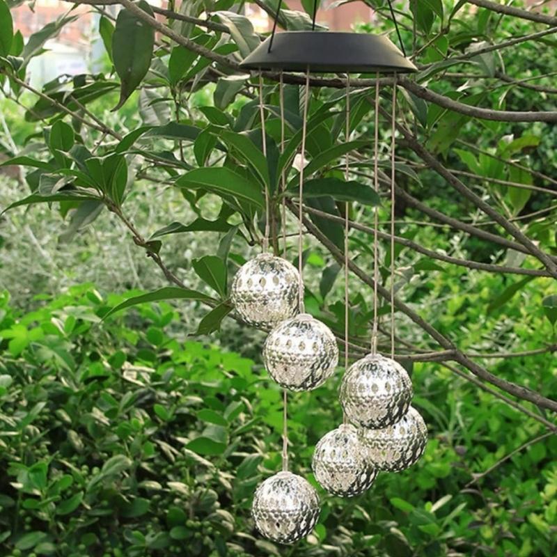 LUMIRO Solar Hanging Garden LED Ball Lights - White