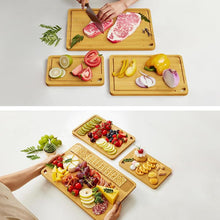 Load image into Gallery viewer, OZZYCOOK Bamboo Cutting Board Set (Set of 3)