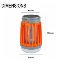 Load image into Gallery viewer, Solar Powered LED - Portable Camping Lantern &amp; Pest Killer (Orange)