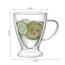 Load image into Gallery viewer, OZZYCOOK Double Wall Glass Coffee Cup Set of 4