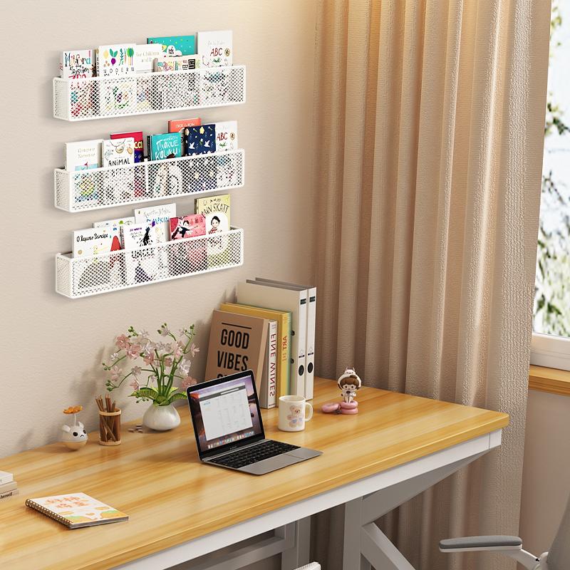 3 Pack Wall Mounted Spice Rack Organizer for Cabinet Door - White