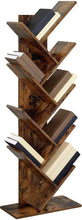 Load image into Gallery viewer, Vasagle 8-Tier Tree Bookshelf - Rustic Brown