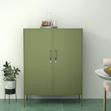 Load image into Gallery viewer, Fraser Country Milan Metal Side Cabinet - Olive Green
