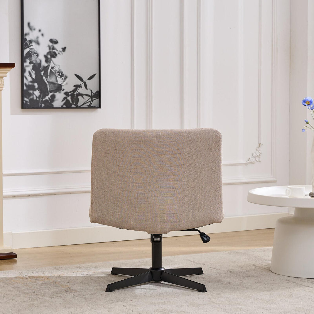 Gorilla Office- Ribbed Faux Linen Office Chair Beige