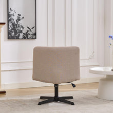 Load image into Gallery viewer, Gorilla Office- Ribbed Faux Linen Office Chair Beige