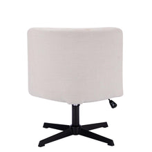 Load image into Gallery viewer, Gorilla Office- Ribbed Faux Linen Office Chair Ivory