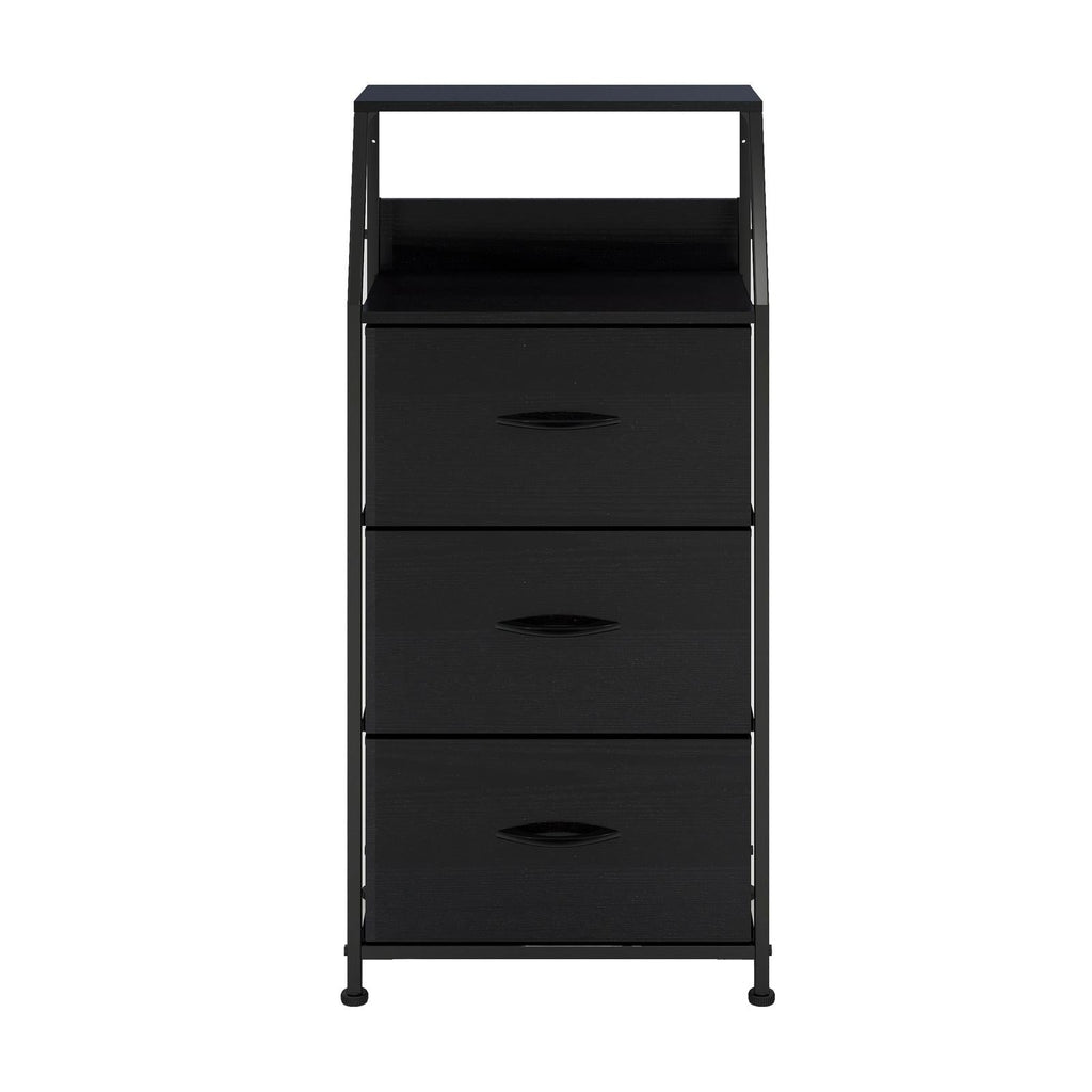 Ovela 3 Drawer Storage Chest - Nordic Black