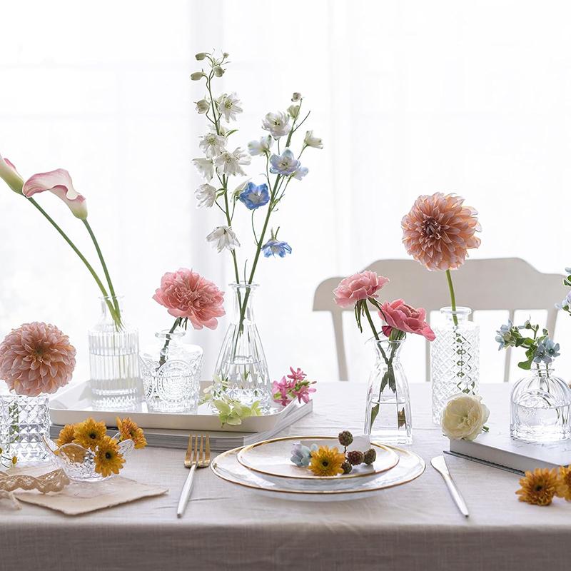 Glass Bud Vase Set (Set of 12)