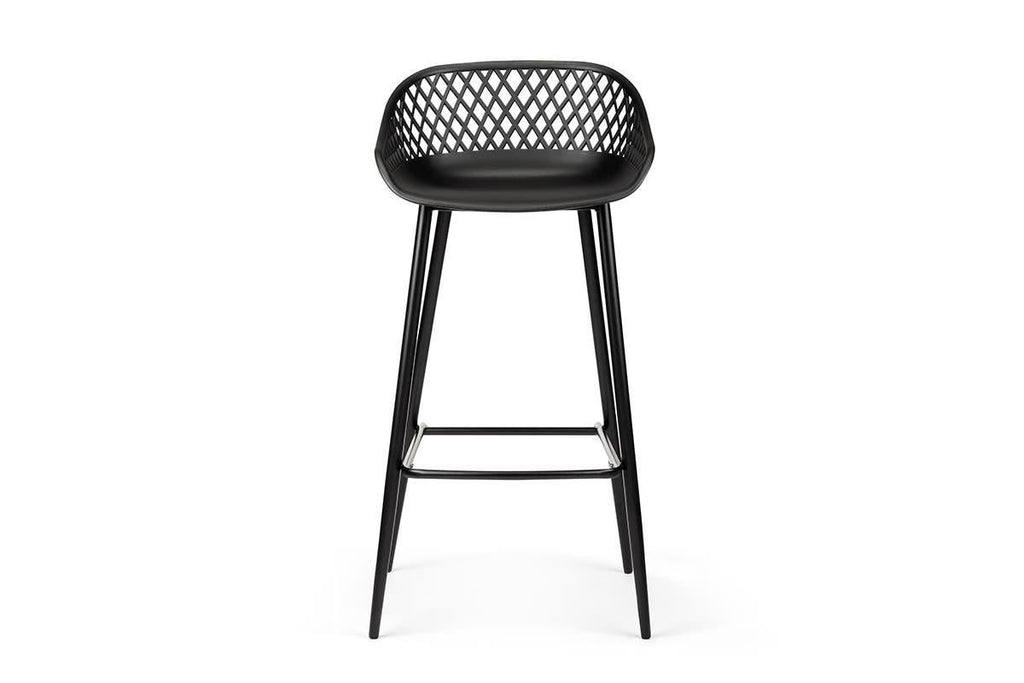 Ovela Set of 2 Leerdam Bar Stools (Black)