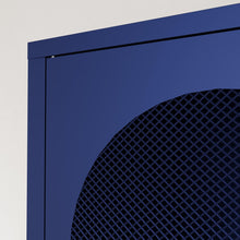 Load image into Gallery viewer, Fraser Country Milan Metal Cabinet With Two Mesh Doors - Navy Blue