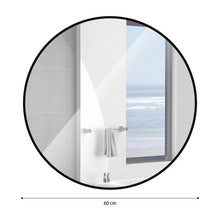 Load image into Gallery viewer, COMFEYA 60cm Black Round Mirror