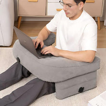 Load image into Gallery viewer, COMFEYA Inflatable Reading Pillow for Work &amp; Gaming - Grey