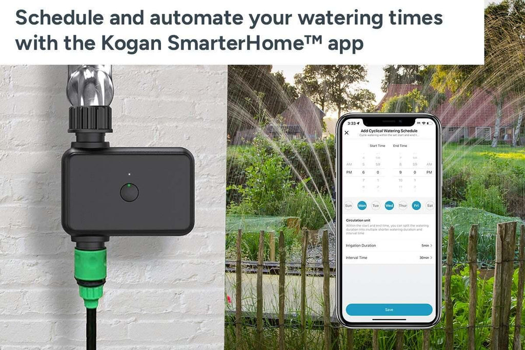 Kogan SmarterHome(TM) Wireless Garden Irrigation Water Timer