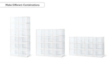 Load image into Gallery viewer, Ovela: Set of 12 Click Shoe Storage Box (Large, Clear/White)