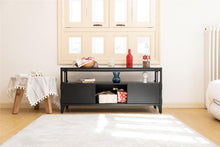 Load image into Gallery viewer, Fraser Country Metal Faster Setup Foldable Double Door TV Cabinet - Black