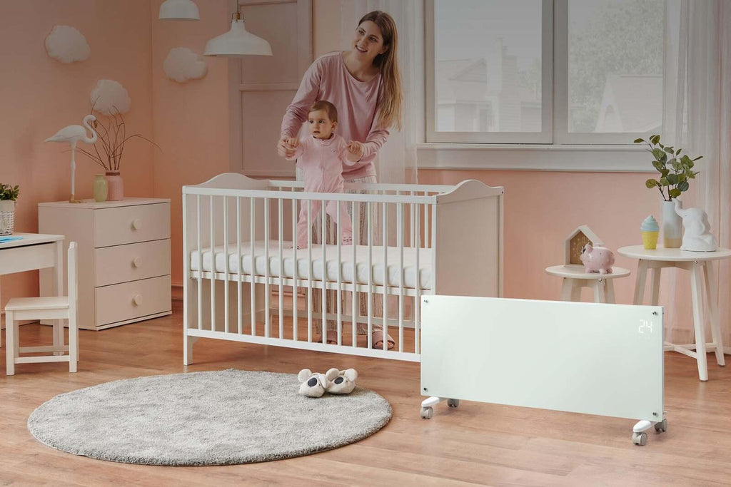 Fraser Country 2400W Premium Smart Glass Panel Heater (White)