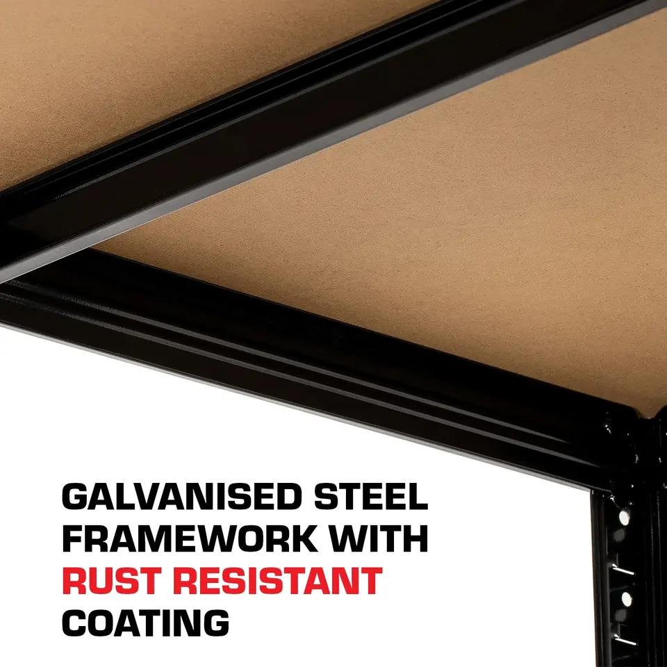 5-Tier Adjustable Boltless Garage Shelving Unit - 90x40x180cm