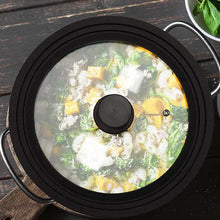 Load image into Gallery viewer, OZZYCOOK Universal Lid for Pots, Pans, and Skillets - Black
