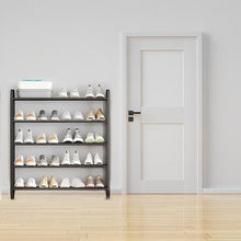 Load image into Gallery viewer, STORFEX 5-Tier Stackable Shoe Rack - Black