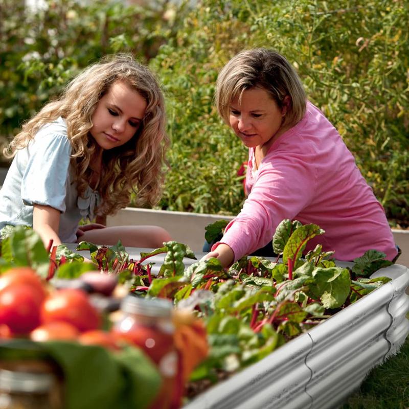 GREENHAVEN Raised Garden Galvanized Planter Boxes - XLarge