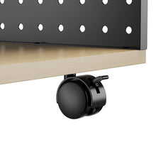 Load image into Gallery viewer, Gorilla Office - Storage Trolley With Pegboards &amp; Accessories (Black - Wood)